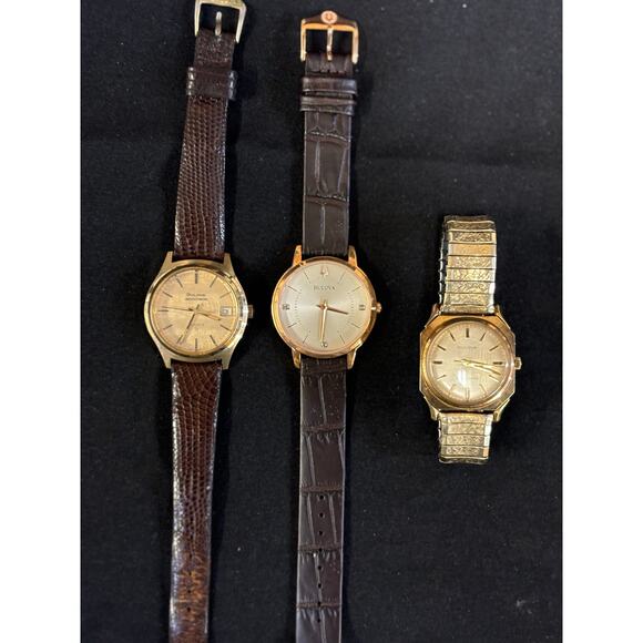 3 Bulova Men’s Watches! They All work! main image 5